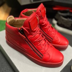 Red giuseppe zanotti sneakers